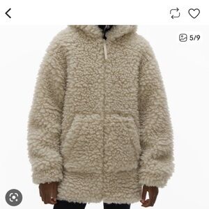 Helmut Lang Cream Teddy Shearling Jacket